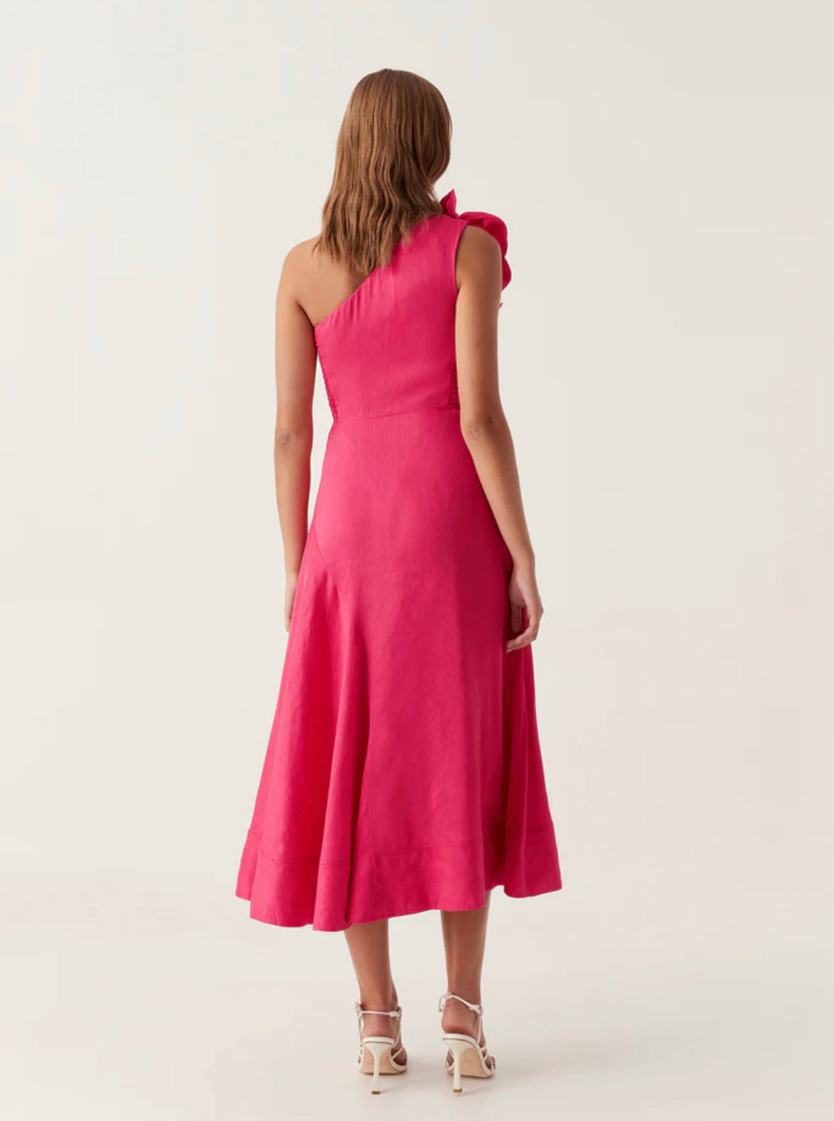 AJE Adelia Ruffle Midi Dress