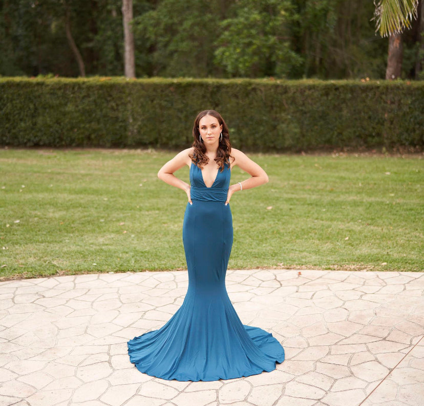 Alamour the Label Teal Gown